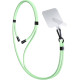 3MK EasyClip - Αποσπώμενο Λουράκι Λαιμού για Θήκες Κινητών / Smartphones - Green / Black (5903108568630)