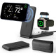 ESR HaloLock Qi2 3-in-1 Travel Wireless Charging Set - Σετ Αναδιπλούμενη Φορητή Μαγνητική Βάση Ασύρματης Φόρτισης MagSafe για Apple iPhone / AirPods / Αποσπώμενο Μαγνητικό Φορτιστή Type-C για Apple Watch & Θήκη Μεταφοράς - 15W - Black (4894240227251)