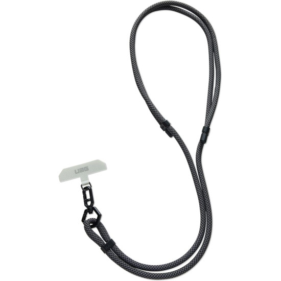 UAG Civilian Crossbody Slim Lanyard - Αποσπώμενο Λουράκι Λαιμού για Θήκες Κινητών / Smartphones - 7mm - Graphite / Black (964420113240)