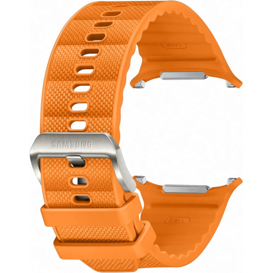 Υφασμάτινο Λουράκι με Καουτσούκ HNBR Rubber - Samsung Galaxy Watch Ultra 2025 / 2024 47mm - Official Samsung PeakForm Band - Orange (ET-SBL70MOEGEU)