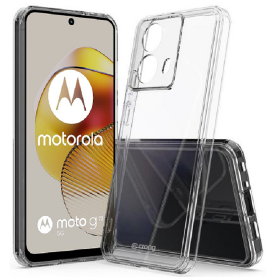 Crong Crystal Shield - Διάφανη Σκληρή Θήκη - Motorola Moto G73 - Transparent (CRGCSHCMOG73TRS)