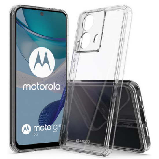 Crong Crystal Shield - Διάφανη Σκληρή Θήκη - Motorola Moto G53 - Transparent (CRGCSHCMOG53TRS)