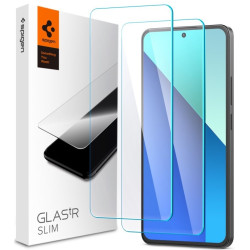 Αντιχαρακτικό Γυαλί Οθόνης - Xiaomi Redmi Note 13 5G / Redmi Note 13 4G / Redmi Note 13 Pro 4G / Redmi Note 13 Pro 5G / Redmi Note 14S - Spigen GLAS.tR Slim Premium Tempered Glass - Clear - 2 Τεμάχια (AGL08295)