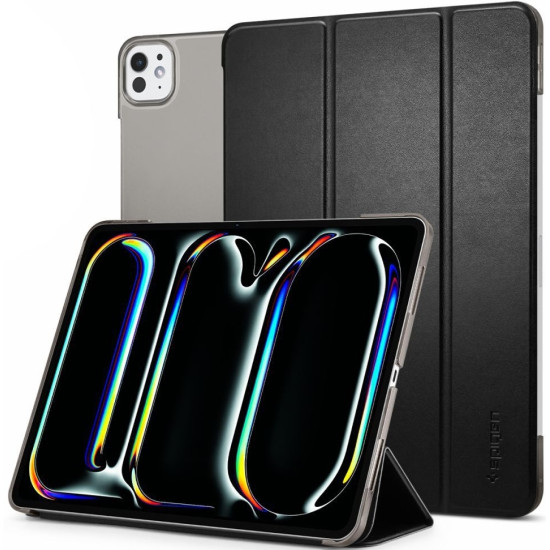 Flip Θήκη με Υποδοχή Apple Pencil - Apple iPad Pro 11" 2025 / 2024 - Spigen Smart Fold - Black (ACS07025)