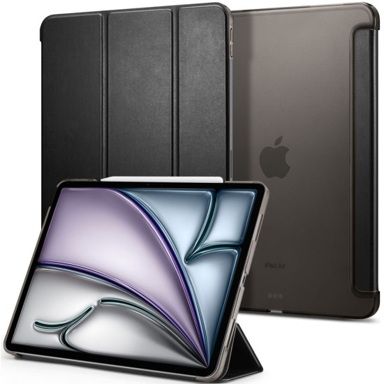 Flip Θήκη με Υποδοχή Apple Pencil - Apple iPad Air 13" 2025 / 2024 - Spigen Smart Fold - Black (ACS07676)