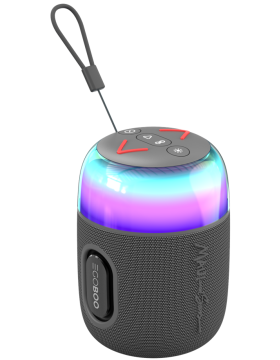 Egoboo X Maui and Sons BT Led Speaker Pulse - Ασύρματο Φορητό Ηχείο Bluetooth με Φωτισμό RGB - Grey (MUS2GRY)