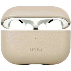 Uniq Lyden Duo Series - Premium Σκληρή Θήκη από Vegan Δέρμα με Λουράκι Χειρός - Apple AirPods Pro 2nd Gen - Ivory / Lichen Green (UNIQ-AIRPODSPRO2-LDSIVYLGRN)