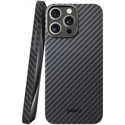 Θήκη Apple iPhone 15 Pro Max - Nekit Fiber - Σκληρή Aramid Fiber με MagSafe - 1mm - 1500D Kevlar - Black (8719246451898)