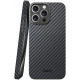 Θήκη Apple iPhone 15 Pro Max - Nekit Fiber - Σκληρή Aramid Fiber με MagSafe - 1mm - 1500D Kevlar - Black (8719246451898)
