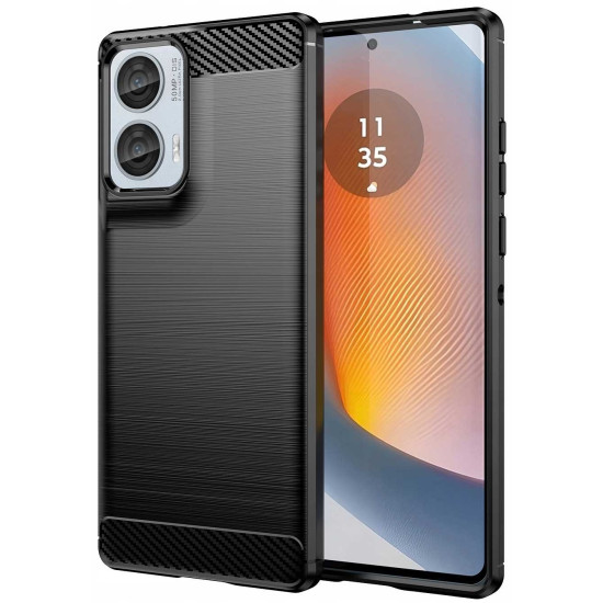 Θήκη Σιλικόνης - Motorola Moto G85 - Spacecase Carbon - Black (5905719110888)