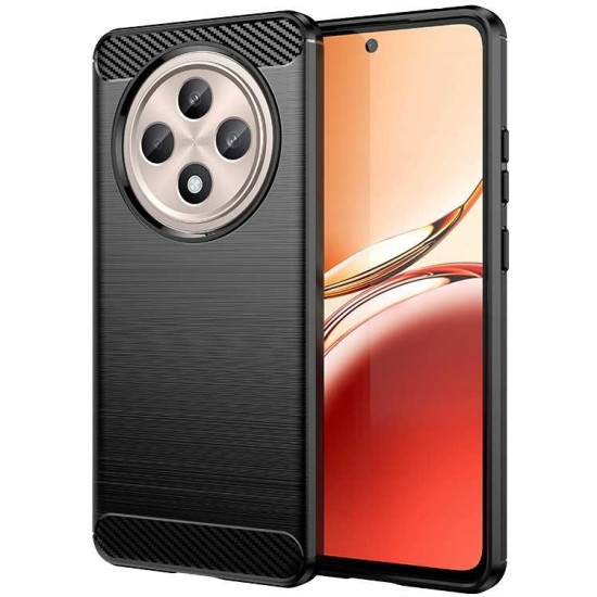 Θήκη Σιλικόνης - Oppo Reno12 F 5G / 12 F 4G / 12 FS 5G / 12 FS 4G - Spacecase Carbon - Black (5905719111069)