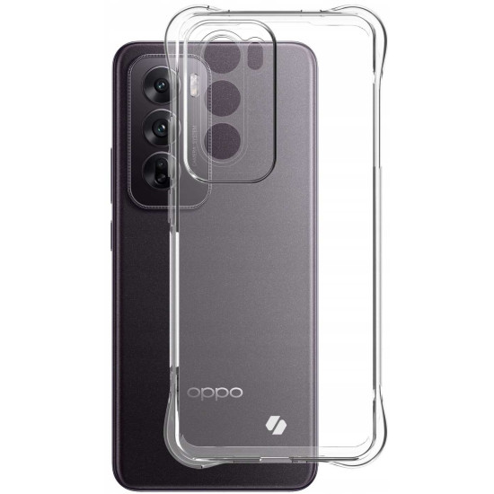 Διάφανη Θήκη Σιλικόνης - Oppo Reno12 - Spacecase Anti-Shock - 1mm - Clear (5905719110697)