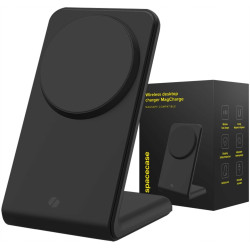 Spacecase WM2B Wireless Desktop Charger MagCharger - Βάση Ασύρματης Φόρτισης MagSafe για iPhone 16 / 15 / 14 / 13 / 12 - 15W - Black (5905719110338)