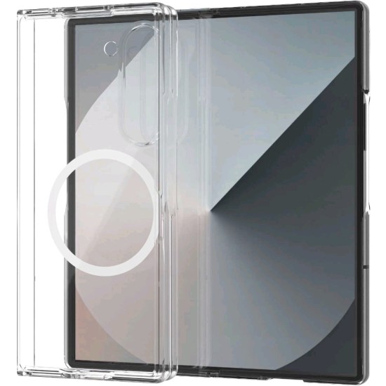 Διάφανη Σκληρή Θήκη MagSafe - Samsung Galaxy Z Fold6 - Spacecase Crystal MagCase - 2mm - Clear (5905719110857)