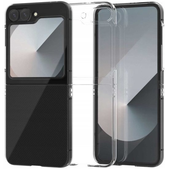 Διάφανη Σκληρή Θήκη - Samsung Galaxy Z Flip6 - Spacecase Crystal Case - 2mm - Clear (5905719110826)