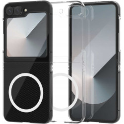 Διάφανη Σκληρή Θήκη MagSafe - Samsung Galaxy Z Flip6 - Spacecase Crystal MagCase - 2mm - Clear (5905719110840)