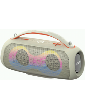 Egoboo X Maui and Sons BT Led Speaker Vibes - Ασύρματο Φορητό Ηχείο Bluetooth με Φωτισμό LED - Sand (MUH65SND)