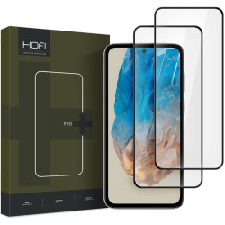 Full Face Αντιχαρακτικό Γυαλί Οθόνης - Samsung Galaxy M35 - Hofi Premium Pro+ Tempered Glass - 2 Τεμάχια - Black (5906302310371)
