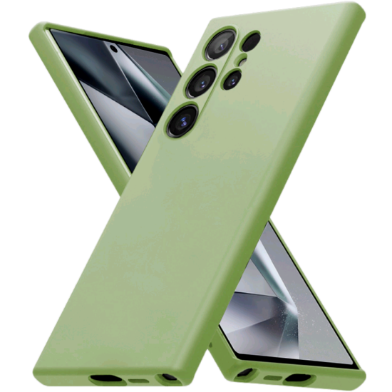 Premium Θήκη Σιλικόνης - Samsung Galaxy S24 Ultra - Crong Color - Green (CRGCOLRSGS24ULGRN)