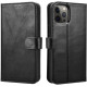 iCarer Crazy Horse Real Leather Detachable 2 in 1 Wallet - Δερμάτινη Θήκη / Πορτοφόλι με RFID - Apple iPhone 12 Pro Max - Black (WMI1208-BK)