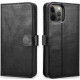 iCarer Crazy Horse Real Leather Detachable 2 in 1 Wallet - Δερμάτινη Θήκη / Πορτοφόλι με RFID - Apple iPhone 12 / 12 Pro - Black (WMI1207-BK)
