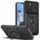 Θήκη Motorola Moto E22 / E22i Techsuit CamShield Ανθεκτική με Κάλυμμα για την Κάμερα & Μεταλλικό Ring Holder - Black (5949419070622)