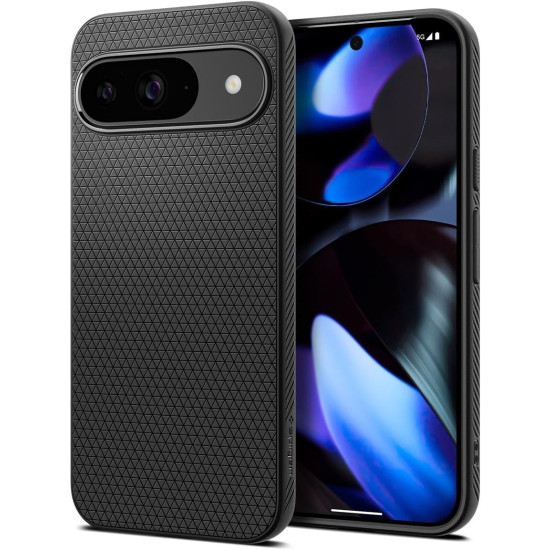 Θήκη Σιλικόνης - Google Pixel 9 / 9 Pro - Spigen Liquid Air - Matte Black (ACS07682)
