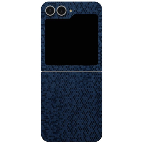 Αυτοκόλλητο Skin Προστασίας Πλάτης - Samsung Galaxy Z Flip6 - Gams Premium Vinyl Skin Back Plate - Honeycomb Blue (GAMS-VNL-SKIN-HBL-002-211)