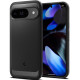 Ανθεκτική Θήκη Σιλικόνης - Google Pixel 9 / 9 Pro - Spigen Rugged Armor - Matte Black (ACS07685)