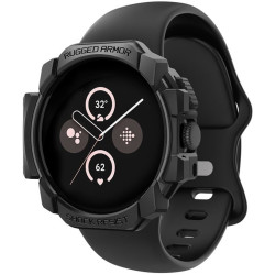 Spigen Rugged Armor - Ανθεκτική Θήκη Σιλικόνης - Google Pixel Watch 3 / 2 / 1 41mm - Matte Black (ACS07555)