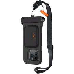 ESR Waterproof Pouch Pro - Αδιάβροχη Θήκη με Λουράκι Λαιμού & Υποδοχή για Κάρτες - Apple iPhone 15 Pro / 14 Pro / 13 Pro - IPX8 - Black (4894240195703)