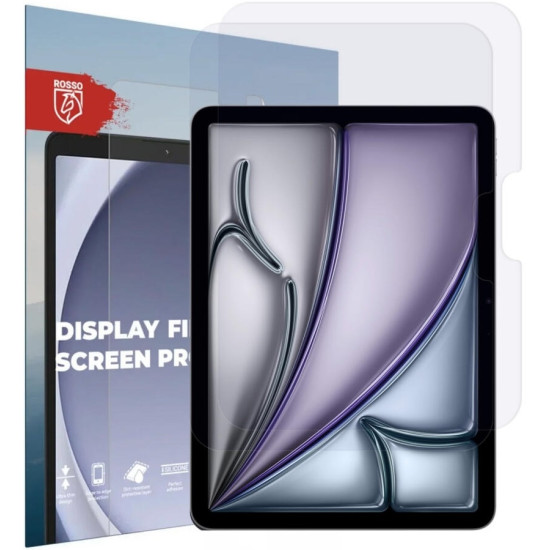 Rosso Ultra Clear Display Film Screen Protector - Μεμβράνη Προστασίας Οθόνης - Apple iPad Air 6 2024 11" - 2 Τεμάχια - Clear (8719246453106)