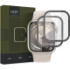 Hofi Premium Pro+ Hybrid Tempered Glass - Αντιχαρακτικό Γυαλί Οθόνης - Apple Watch 9 / 8 / 7 41mm - 2 Τεμάχια - Black (5906302302734)