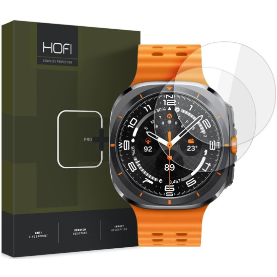 Αντιχαρακτικό Γυαλί Οθόνης - Samsung Galaxy Watch Ultra 2025 / 2024 47mm - Hofi Premium Pro+ Tempered Glass - 2 Τεμάχια - Clear (5906302312443)