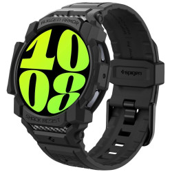 Spigen Rugged Armor Pro - Unibody Θήκη Σιλικόνης - Samsung Galaxy Watch 7 40mm - Matte Black (ACS08336)