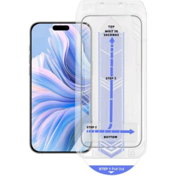 Αντιχαρακτικό Γυαλί Προστασίας Apple iPhone 16 Pro Max - Vivid Full Face Tempered Glass W/Applicator Οθόνης - Black (VITEMP498BK-AP)