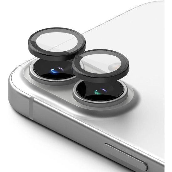 Αντιχαρακτικό Προστατευτικό Γυαλί Apple iPhone 16 / 16 Plus - Vivid Camera Protective Lens 2 in 1 για Φακό Κάμερας - Black (VICAM495BK)