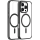 Θήκη Apple iPhone 16 Pro Max - Vivid MagSafe Hybrid Case Διάφανη με MagSafe - Black (VIMAGACR498BK)