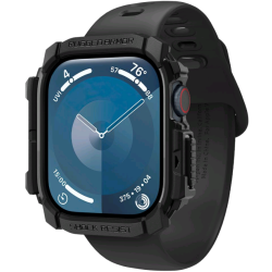 Ανθεκτική Θήκη Σιλικόνης - Apple Watch 11 / 10 42mm - Spigen Rugged Armor - Matte Black (ACS08585)