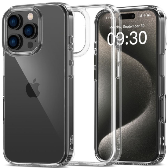 Σκληρή Διάφανη Θήκη - Apple iPhone 16 Pro Max - Tech-Protect FlexAir Hybrid - Clear (5906302311651)
