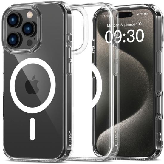 Σκληρή Διάφανη Θήκη MagSafe - Apple iPhone 16 Pro Max - Tech-Protect FlexAir Hybrid - Clear (5906302311491)