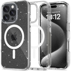 Σκληρή Διάφανη Θήκη MagSafe - Apple iPhone 16 Pro - Tech-Protect FlexAir Hybrid - Glitter (5906302311446)