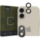 Αντιχαρακτικό Γυαλί Προστασίας Apple iPhone 17 / 16 / 16 Plus - Hofi Camring Pro+ για Φακό Κάμερας - Black (5906302311040)