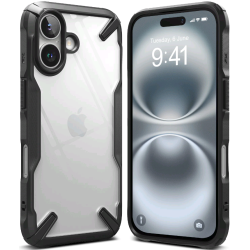 Θήκη Apple iPhone 16 - Ringke Fusion X Σκληρή - Black (8800274960473)