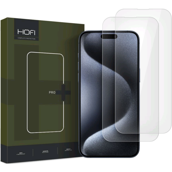 Αντιχαρακτικό Γυαλί Προστασίας Apple iPhone 16 - Hofi Premium Pro+ Tempered Glass Οθόνης - 2 Τεμάχια - Clear (5906302310784)