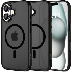 Θήκη Apple iPhone 16 - Tech-Protect MagMat Σκληρή Ημιδιάφανη με MagSafe - Matte Black (5906302311088)