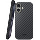 Θήκη Apple iPhone 16 Plus - Nekit Fiber Σκληρή με MagSafe Aramid Fiber - 1mm - 1500D Kevlar - Black (8719246451874)