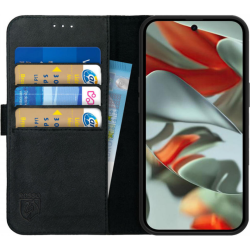 Θήκη Google Pixel 9 Pro XL - Rosso Deluxe Δερμάτινη Πορτοφόλι - Black (8719246449512)