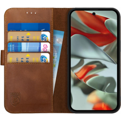 Θήκη Google Pixel 9 Pro XL - Rosso Deluxe Δερμάτινη Πορτοφόλι - Brown (8719246449567)