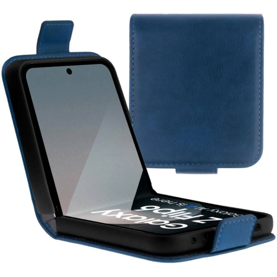 Θήκη Samsung Galaxy Z Flip7 FE / Z Flip6 - Rosso Element PU Πορτοφόλι - Blue (8719246449925)